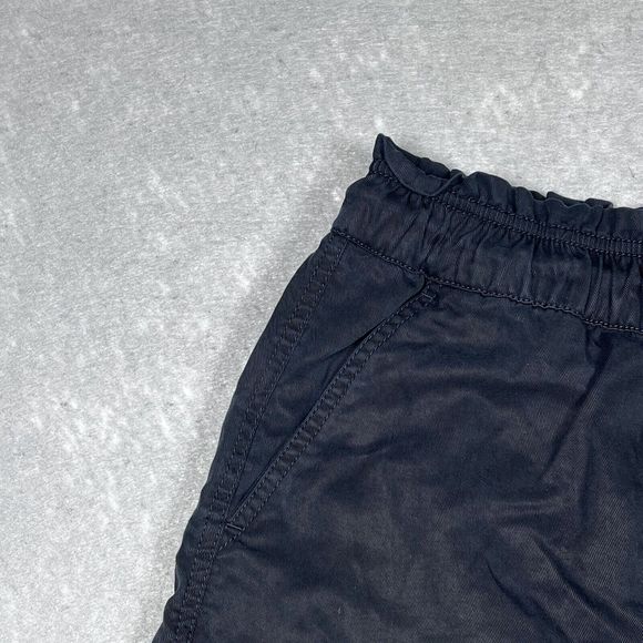 Loft Shorts Womens Large Black Inseam 3” Lyocell Drawstring Pockets Casual 0462 - Picture 3 of 11